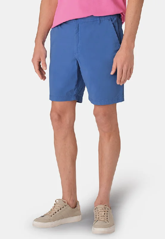 Don’t Miss Out Ribblesdale Cotton Stretch Shorts - Sky Blue
