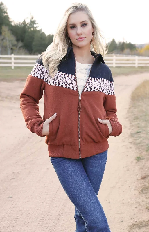 Bonus Savings Cruel Denim Blocked Bomber Coat Women's CWJ7480001