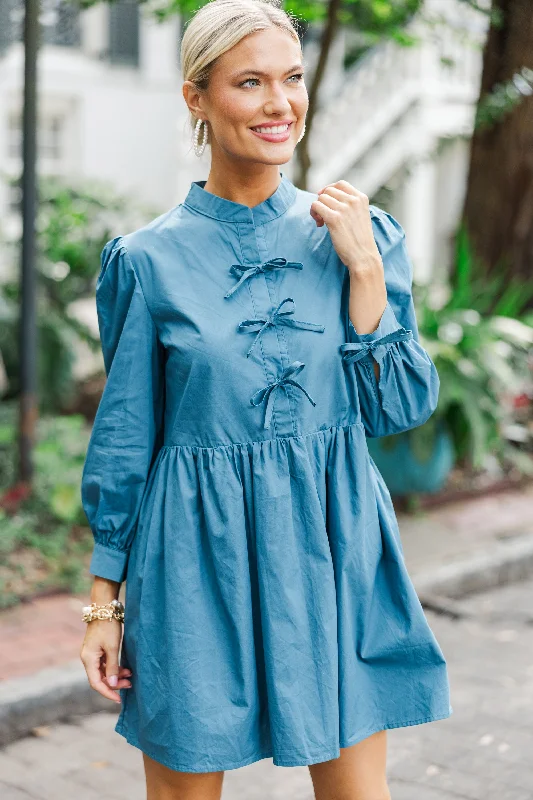 Fantastic Deals There's Always Hope Teal Blue Dress