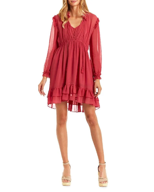 Special Discount Rosalie Dress In Coral