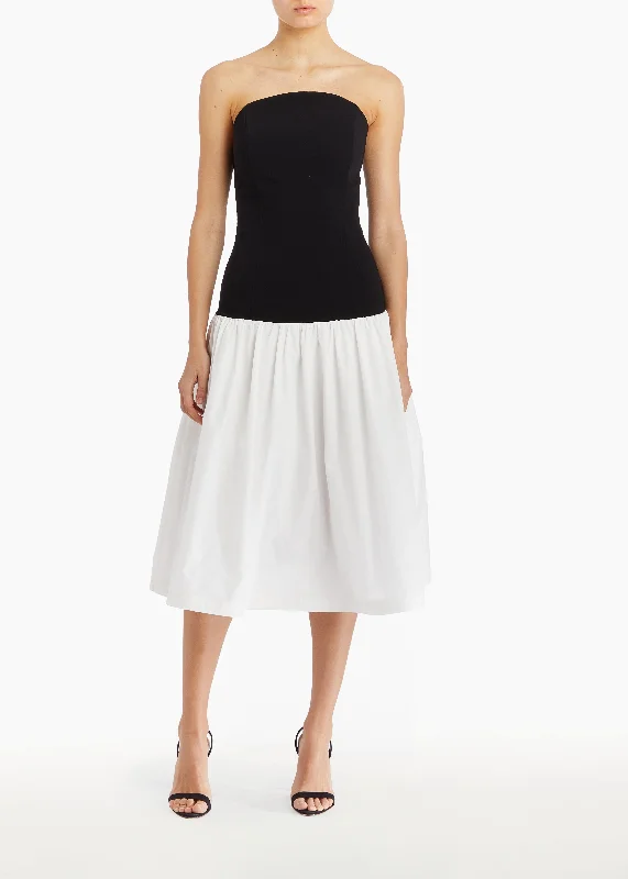 Price Meltdown Amanda Uprichard - Valencia Dress - Black/Ivory