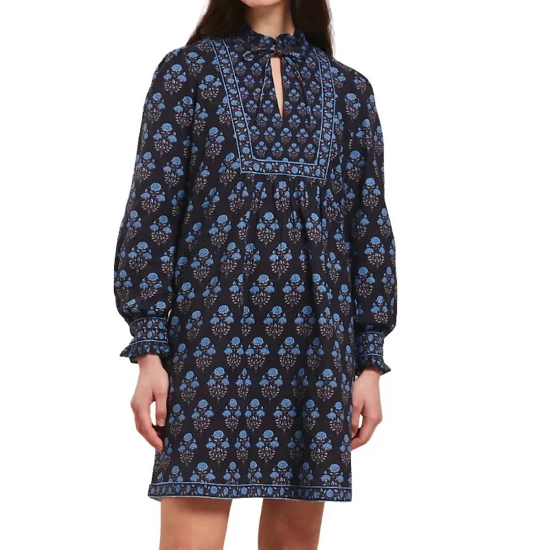 Don't Wait Nell Mini Dress In Dusk Buta