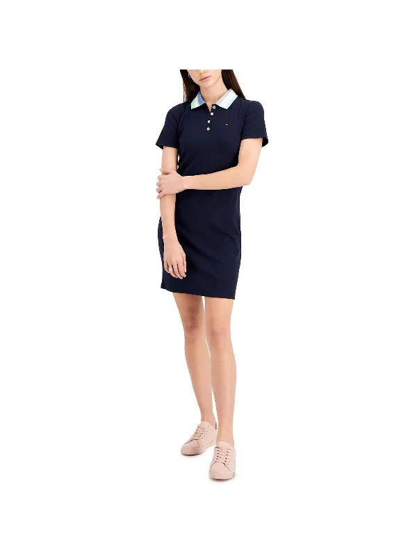Super Sale Womens Polo Striped T-Shirt Dress