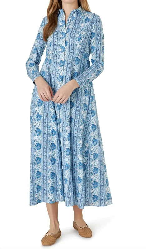 Unbeatable Prices Classic Shirt Dress In Mumbai Stripe Blue