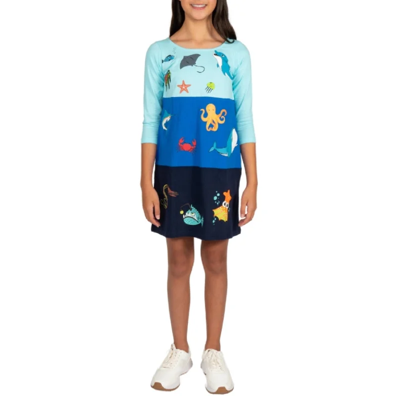 Today’s Deal Ocean Zones Kids A-Line Dress