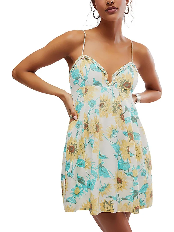 Deal of the Week Womens Floral Mini Mini Dress