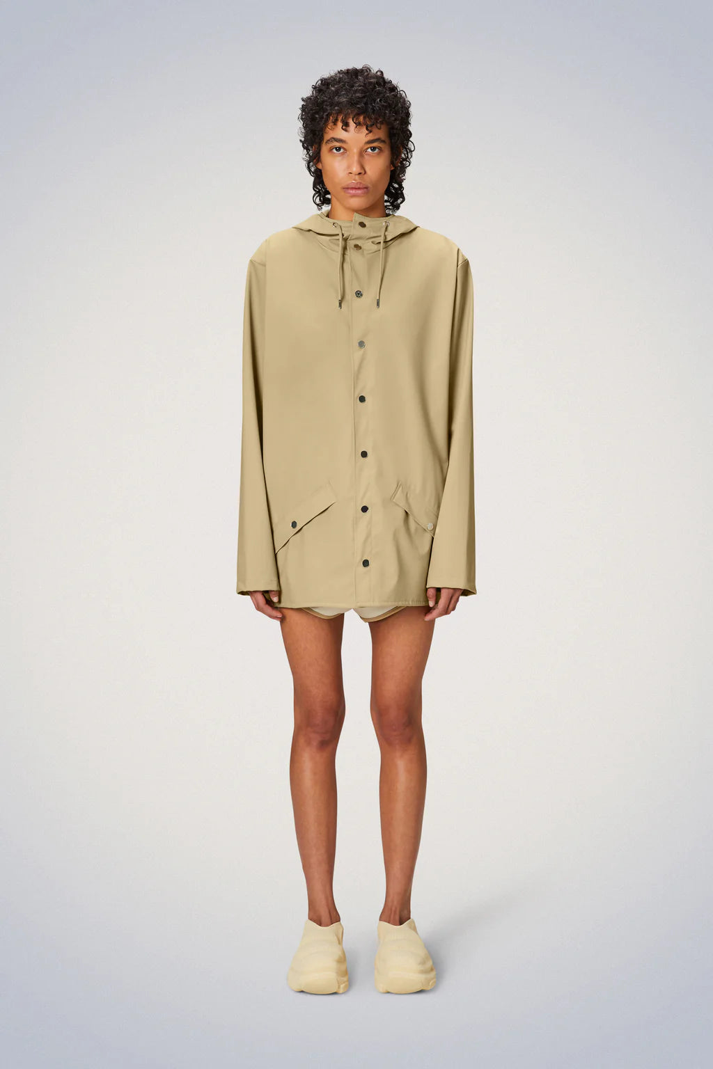 Huge Savings Short Rainproof Sand Jacket