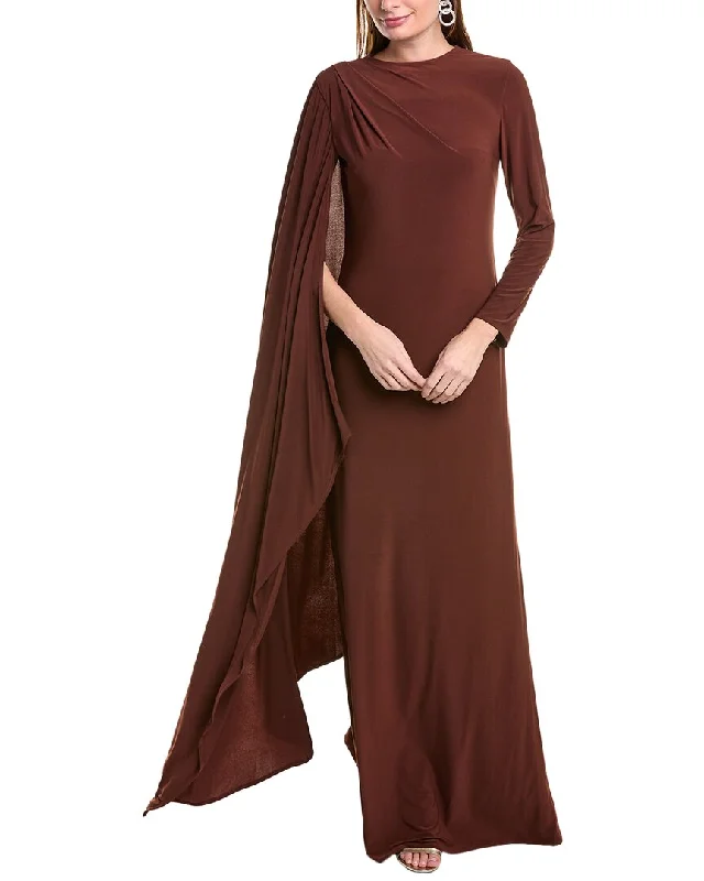Final Markdown Rene Ruiz Cape Sleeve Gown