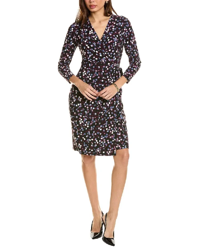 New Deals Anne Klein Classic Wrap Midi Dress
