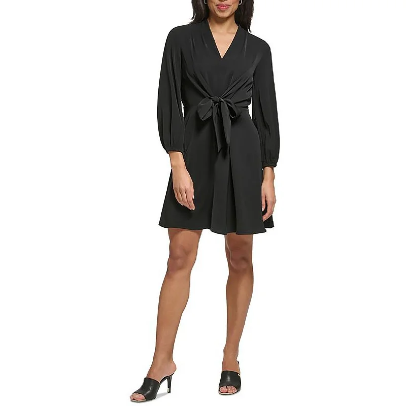 Huge Discounts Womens Drapey Long Sleeve Wear To Work Dress