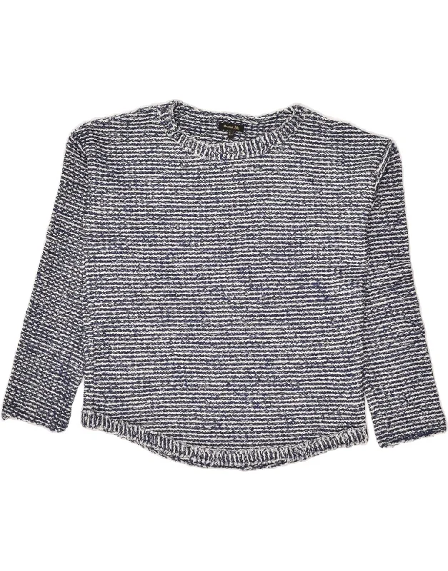 While Supplies Last MASSIMO DUTTI Womens Loose Fit Crew Neck Jumper Sweater UK 10 Small Blue While Supplies Last MASSIMO DUTTI Womens Loose Fit Crew Neck Jumper Sweater UK 10 Small Blue