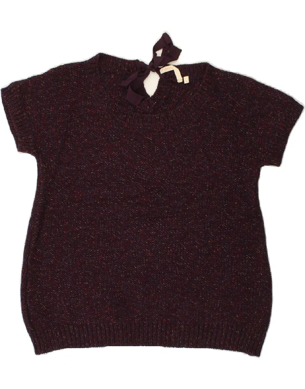 Weekend Deal WHITE STUFF Womens Crew Neck Jumper Sweater UK 14 Medium Maroon Flecked Weekend Deal WHITE STUFF Womens Crew Neck Jumper Sweater UK 14 Medium Maroon Flecked