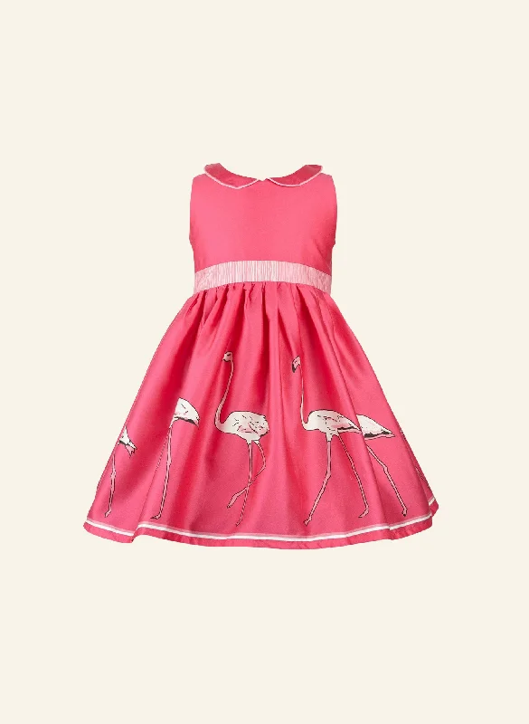 Big Discounts Millie Children's Dress - Raspberry Large Flamingo