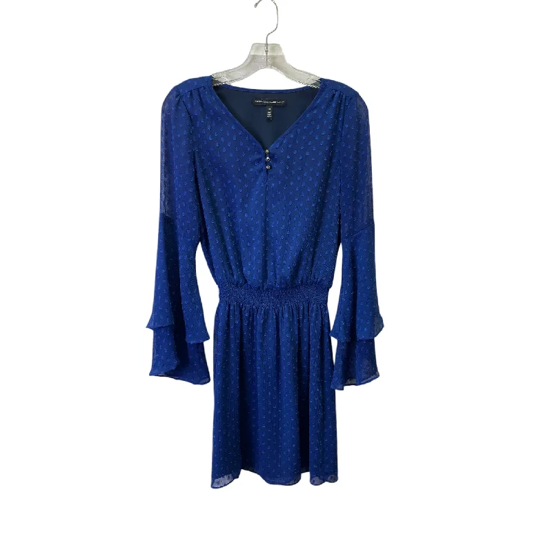 Special Price Dress Casual Short By White House Black Market In Blue, Size:Xs