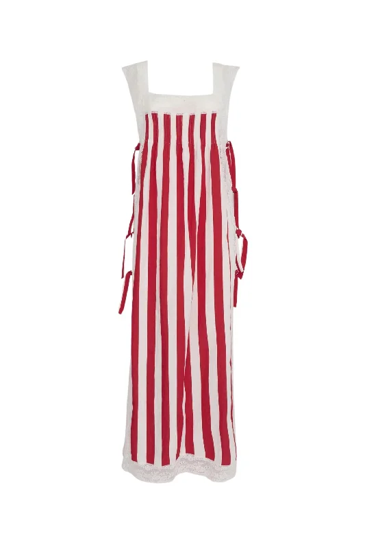 Year-End Sale Women's Fiocchini Dress In Strawberry Stripes