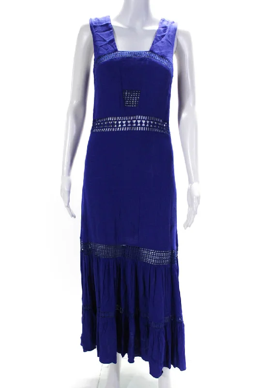 Price Drop Nicole Miller Womens Blue Royal Blue Malibu Crepe Dress