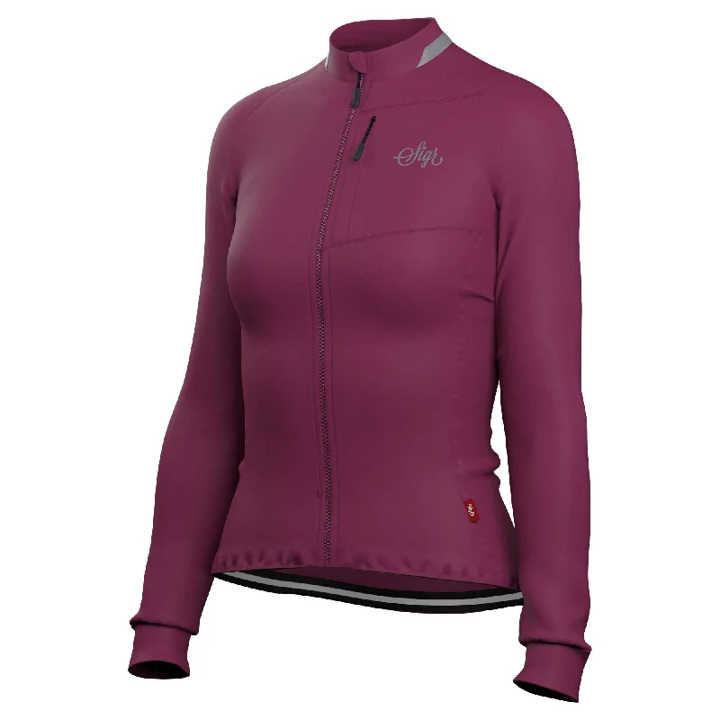 Value Deals Ljung Deep Red Women's Warmer Long Sleeved Cycling Jersey