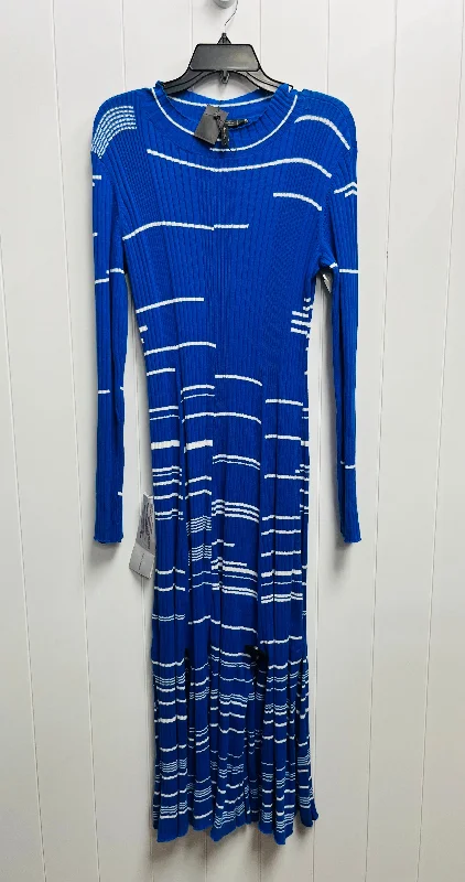 Season Finale Sale Dress Casual Maxi By Bcbgmaxazria In Blue, Size: L