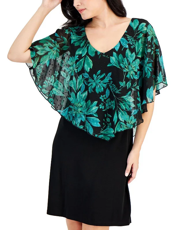 Reduced Prices Petites Womens Casual Mini Shift Dress