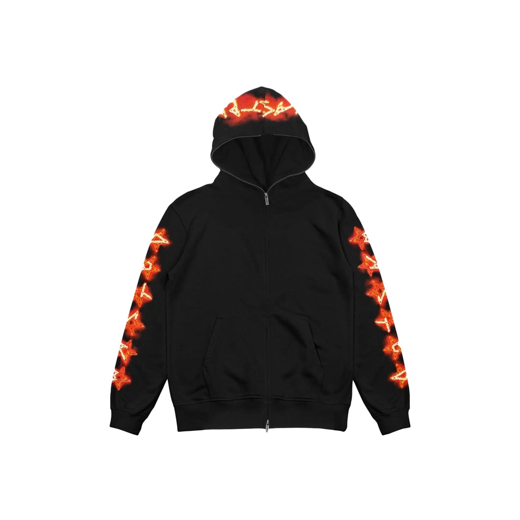 Discount Days Wasted Paris Surf Hoodie Full Zip - Black