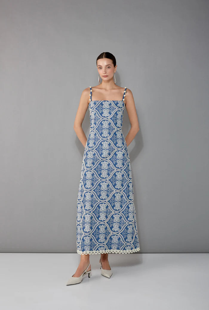 New Arrival Waimari - Stella Maxi Dress - Denim