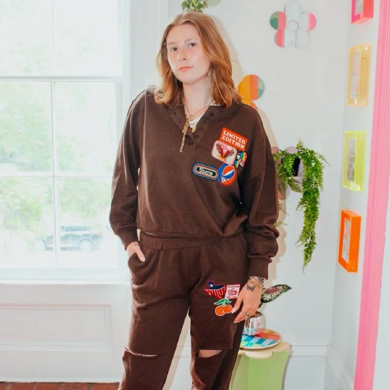 Friends and Family Sale Multi Patch Sweatpants