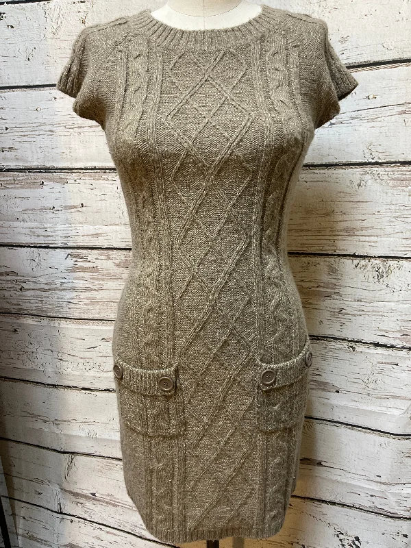 While Supplies Last Dress Sweater By Pink Rose In Beige, Size: S