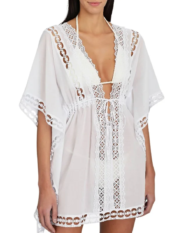 Special Price Kayla Kaftan Dress In White