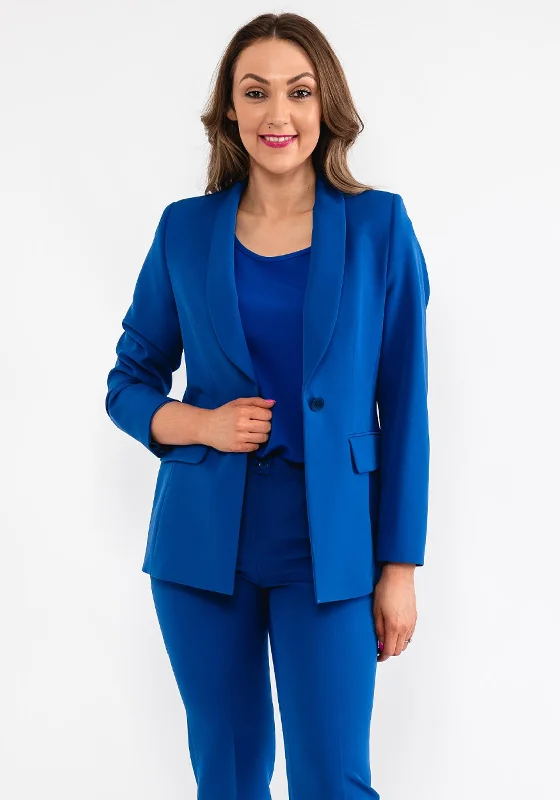 Clearance Sale Christina Felix Single Breasted Blazer, Cobalt