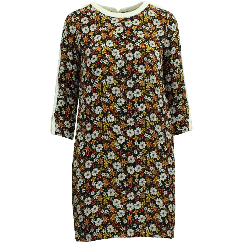 Crazy Deals Sandro Floral Cutout Sleeve Mini Dress in Multicolor Viscose