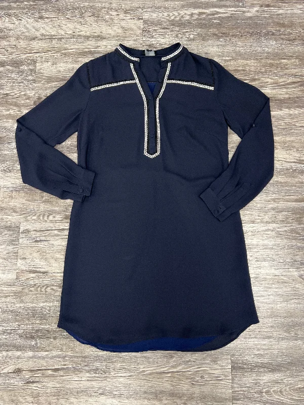 Clearance Items Dress Casual Midi By Greylin In Blue, Size: S