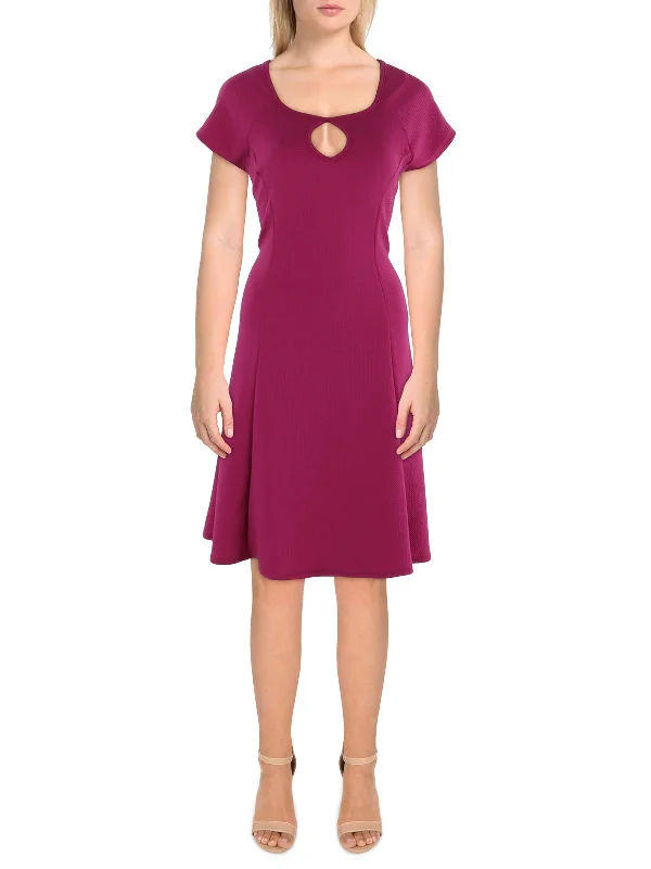 Savings Galore Womens Keyhole Knee Length Midi Dress