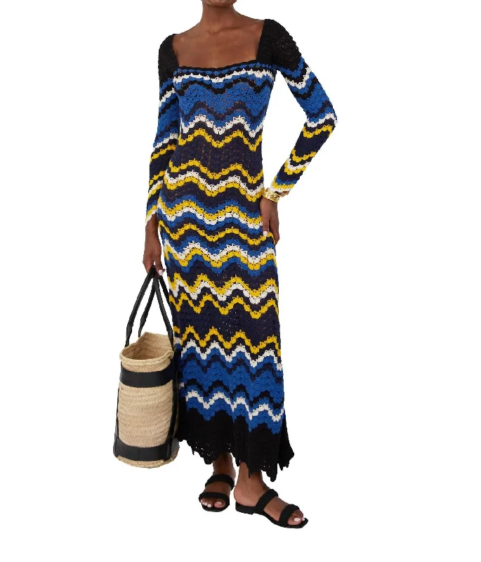 Buy Now Sumac Maxi Dress In Blues
