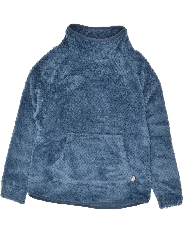 Final Clearance WEIRD FISH Womens Fleece Jumper UK 12 Medium Blue Polyester