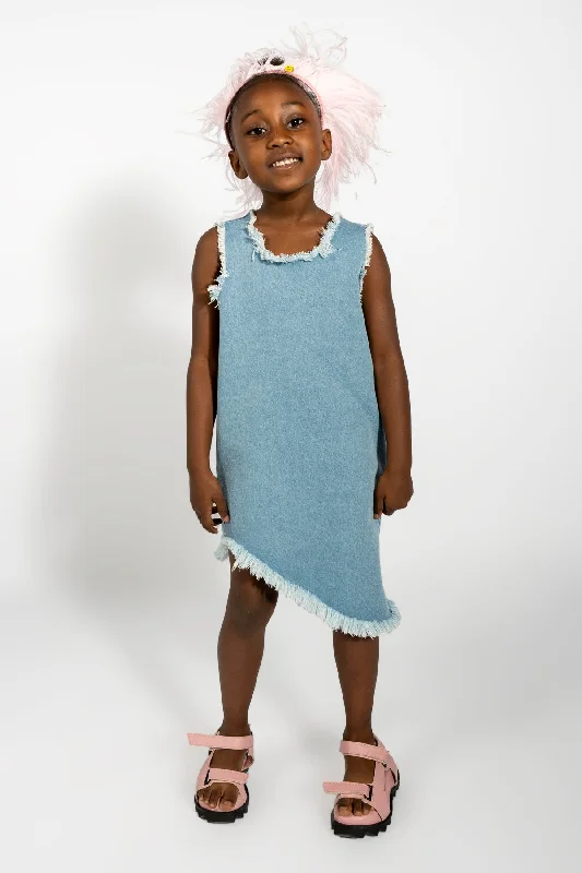 Take Advantage BLUE DENIM SLEEVELESS DRESS