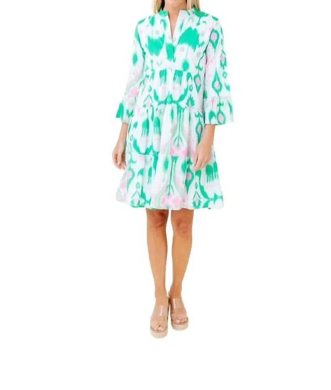 Friends and Family Sale Caty Dress In Worth Avenue Ikat