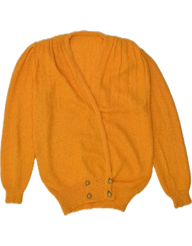 Members Only VINTAGE Womens Cardigan Sweater UK 16 Large Yellow