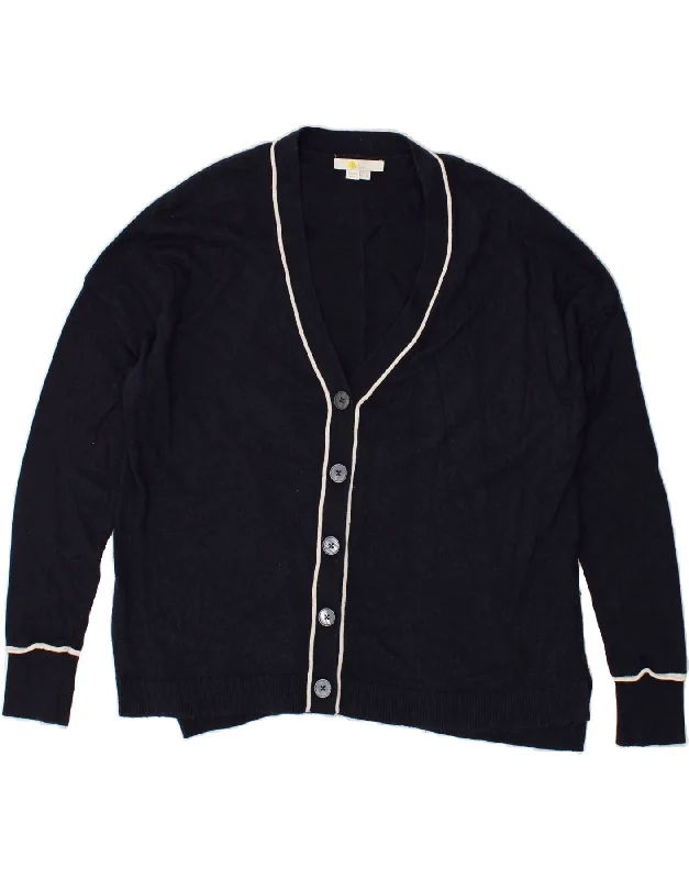 Super Bargain BODEN Womens Cardigan Sweater UK 12 Medium Navy Blue Cotton