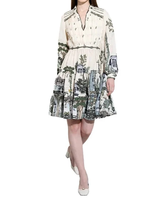 Year-End Sale Angelina Fit & Flare Mini Dress In Multicolor