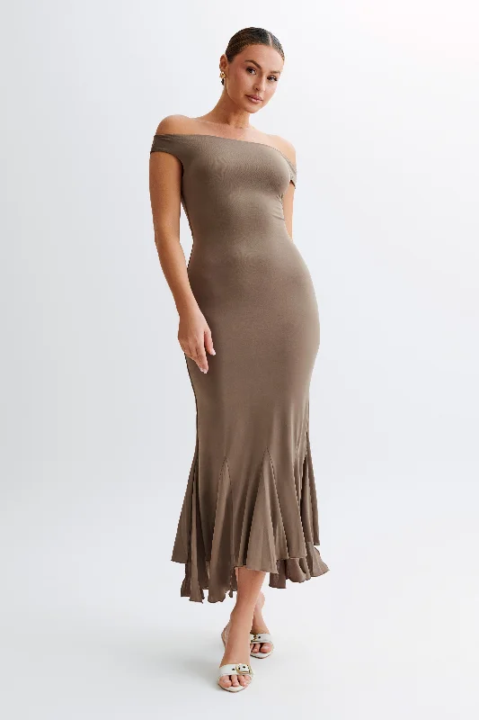 Unbeatable Prices Analina Slinky Handkerchief Midi Dress - Coco