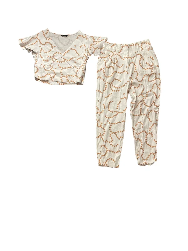 Super Bargain Pants Set 2pc By Clothes Mentor In White, Size: M
