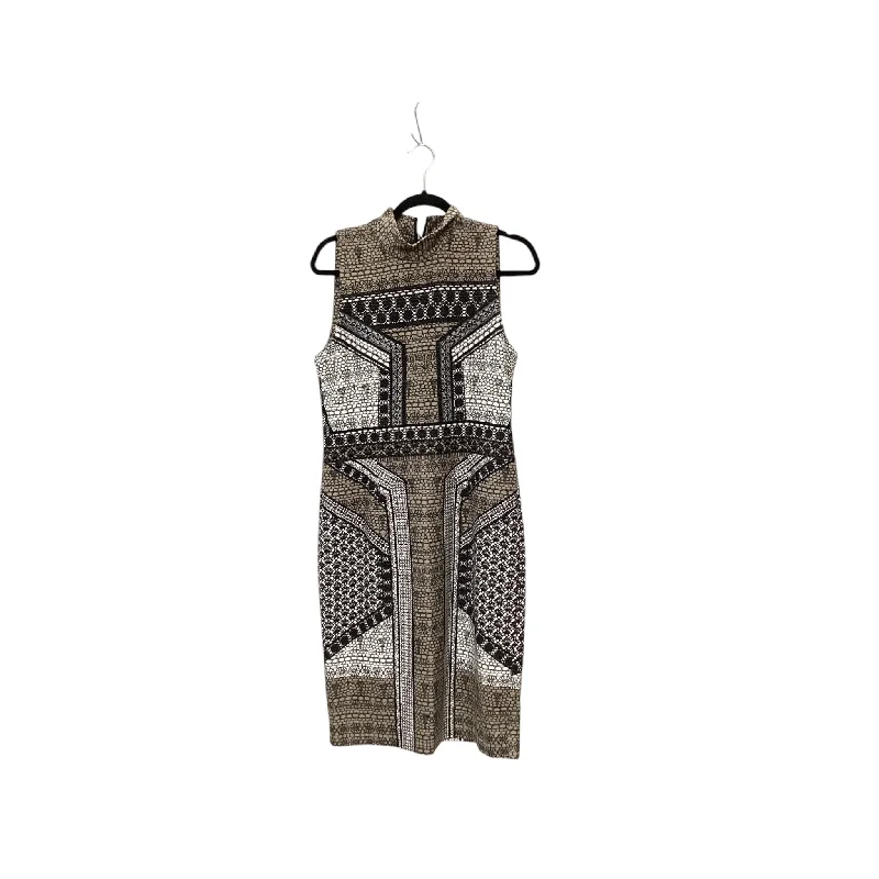 Deep Discounts Dress Casual Midi By Worth Ny In Brown & Cream, Size: 10