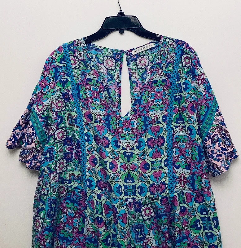Major Savings Romper By Rusty In Floral Print, Size: 3x