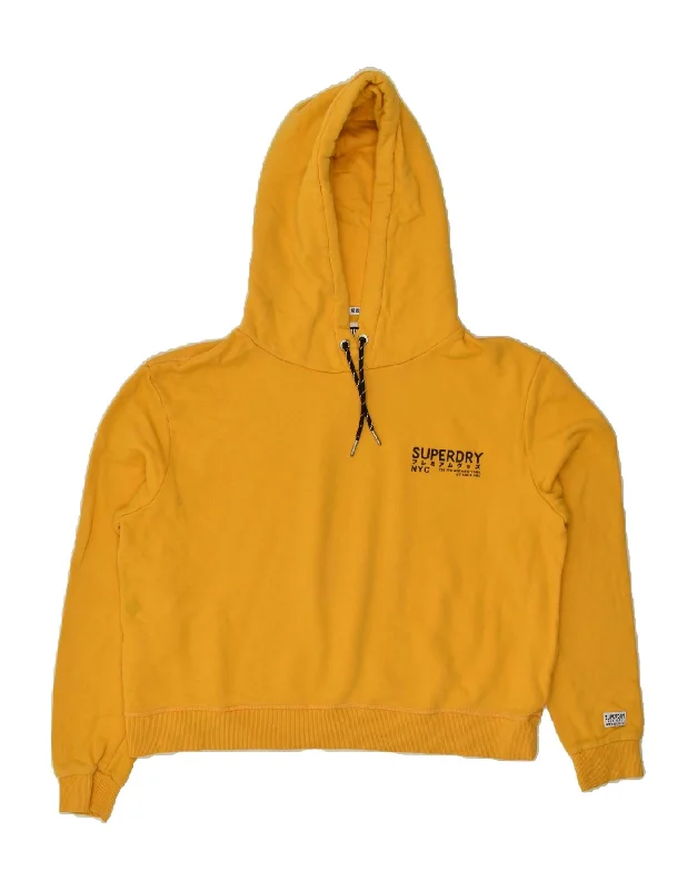 Best Bargains SUPERDRY Womens Oversized Graphic Hoodie Jumper UK 16 Large Yellow Cotton Best Bargains SUPERDRY Womens Oversized Graphic Hoodie Jumper UK 16 Large Yellow Cotton