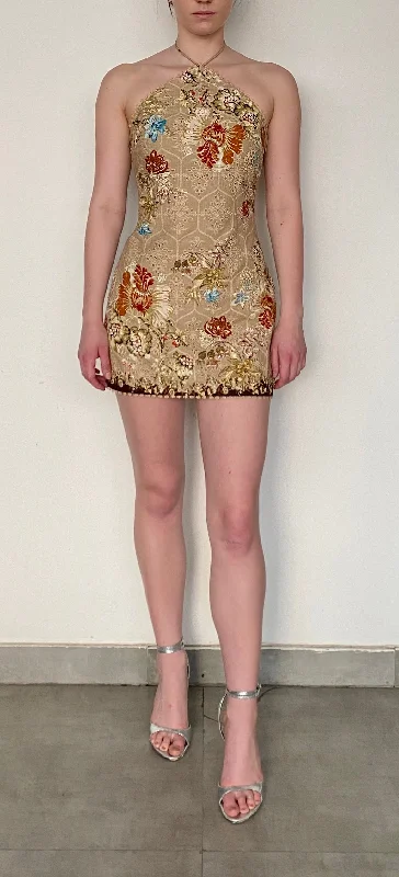 Limited Time Discount Hemant and Nandita - Short Dress - Brown Mix
