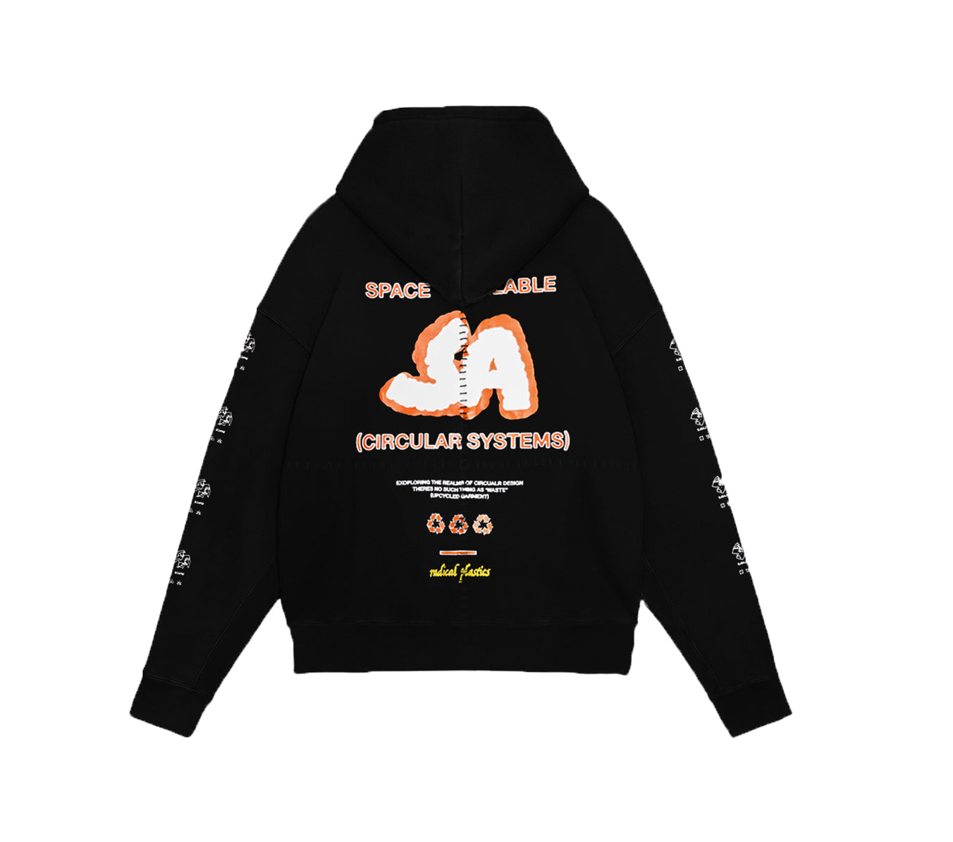 Final Markdown Space Available Circular Design Artisan Hoody - Black