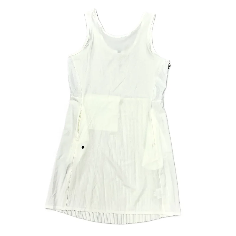 Stock Clearance Athletic Dress By Nike Apparel In White, Size: S