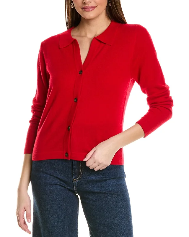 Major Savings Amicale Cashmere Collared Dress Cashmere Cardigan