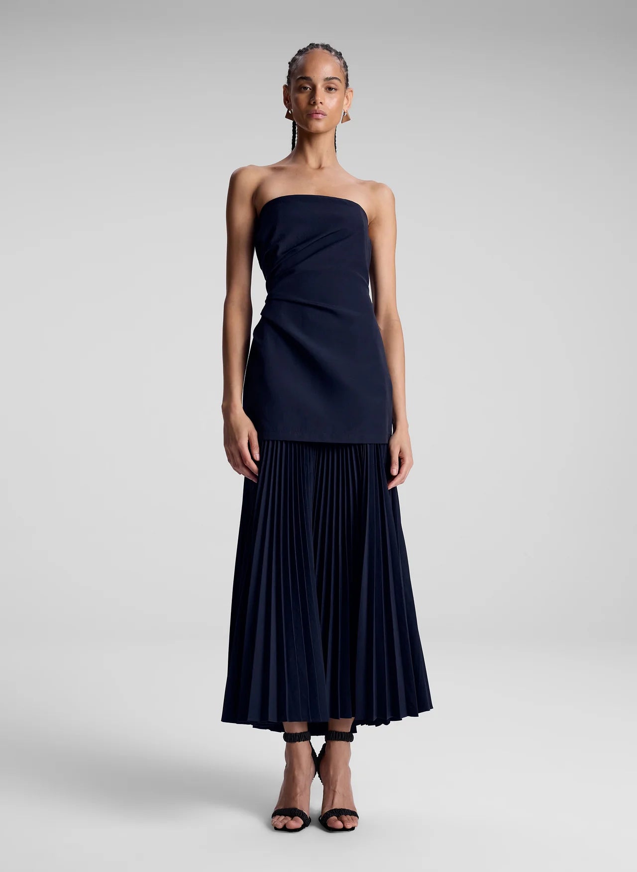Can't Be Beat A.L.C - Austin Strapless Pleated Dress - Black