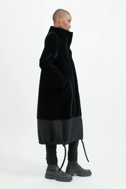 Don't Wait Josch Funnel Neck Long Coat